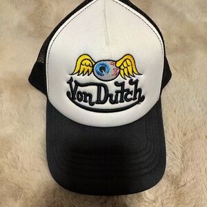Von Dutch Black Mesh Trucker Hat